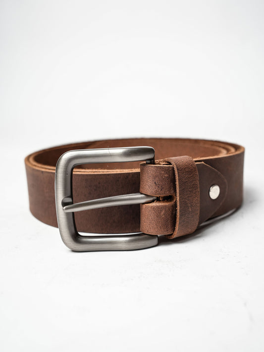 Classic Brown Leather Belt