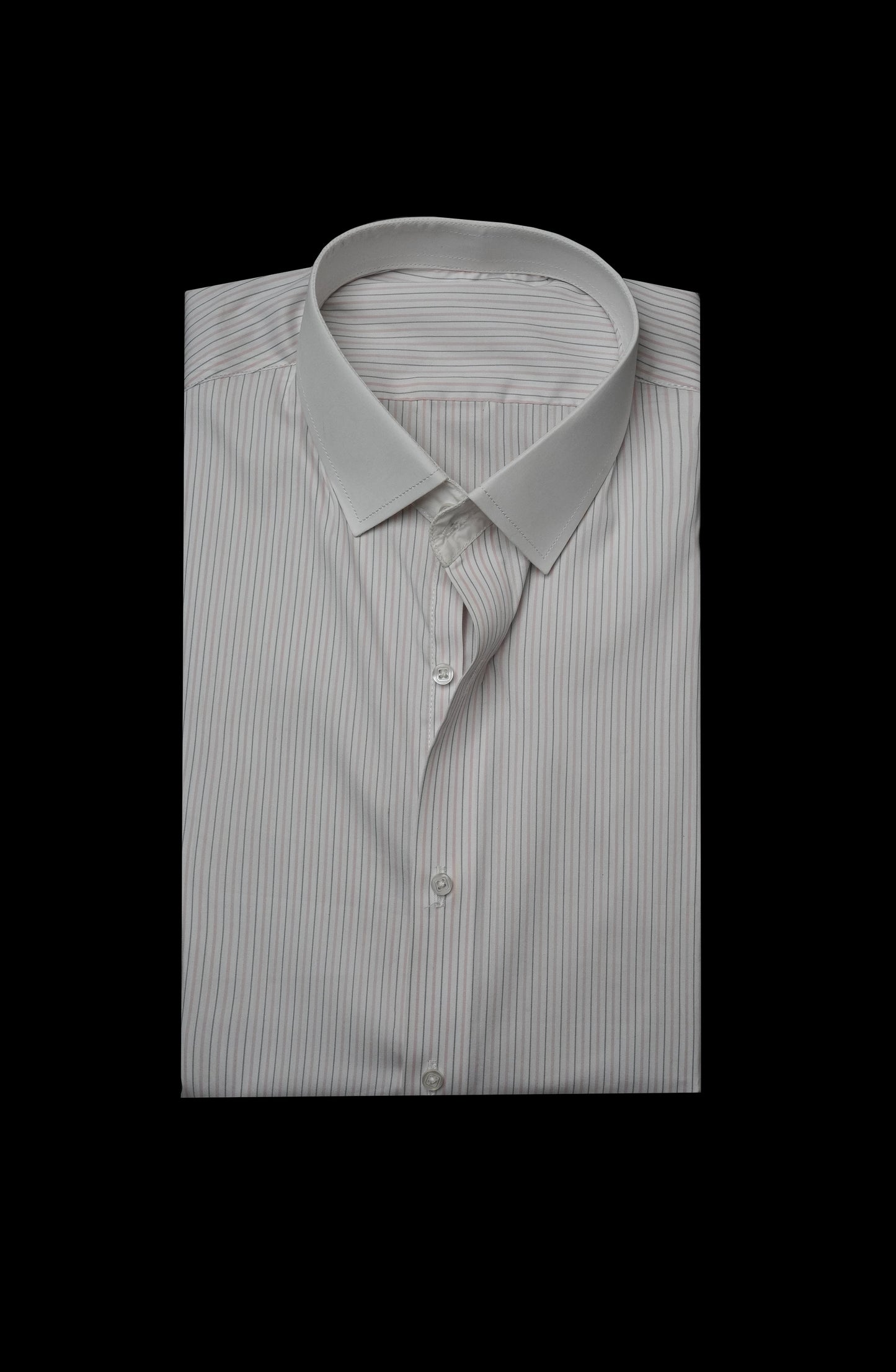 Off White Pink Pinstripe Cotton Shirt