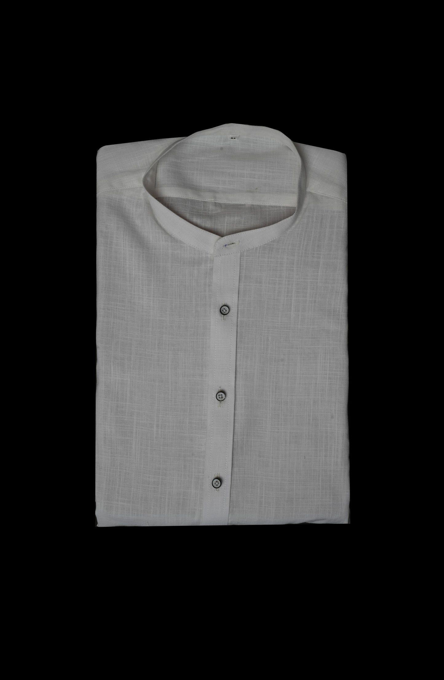 Off White Irish Grandad Linen Shirt