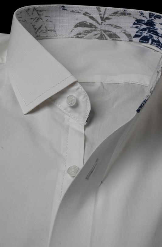 Ammonia Finish Off White Beach Contrast Shirt