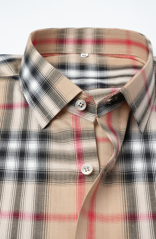 Nelson Beige Burberry Cotton Shirt