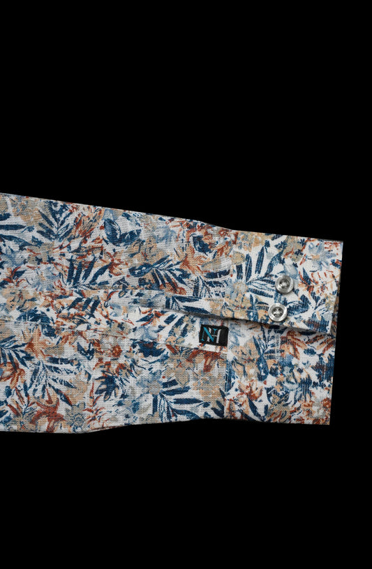 Floral Muse Printed Linen Shirt