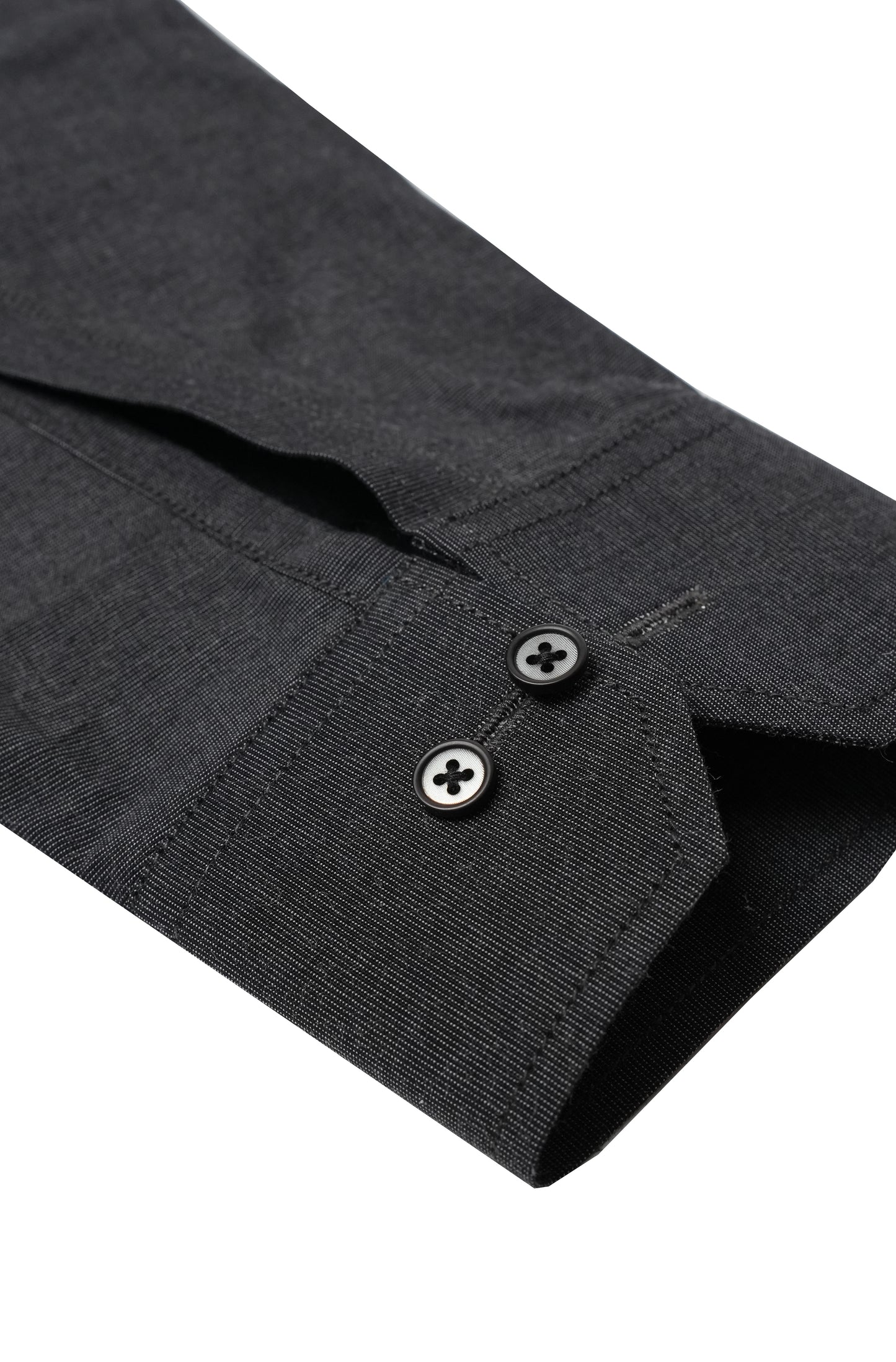 Dark Grey Self Textured Lining Shirt