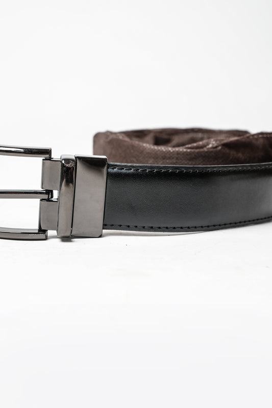 Black Leather Formal Belt