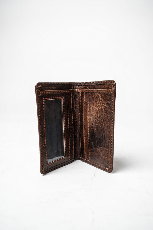 Premium Dark Brown Leather Card Holder