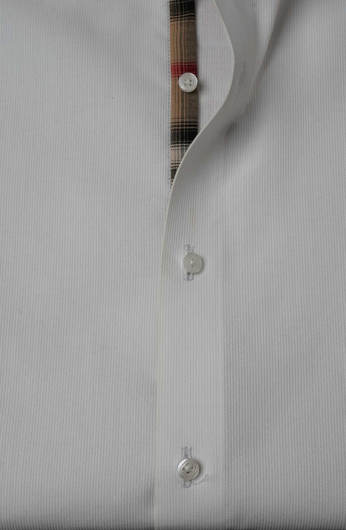 Ivory Refined Burberry Contrast Shirt