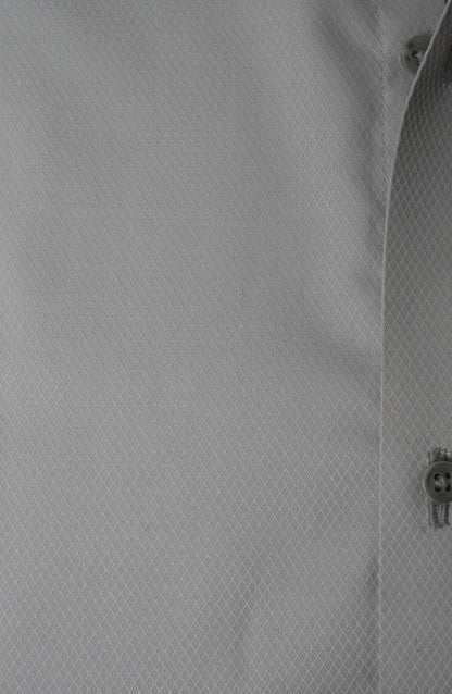 Silver Grey Self Diamond Textured Shirt