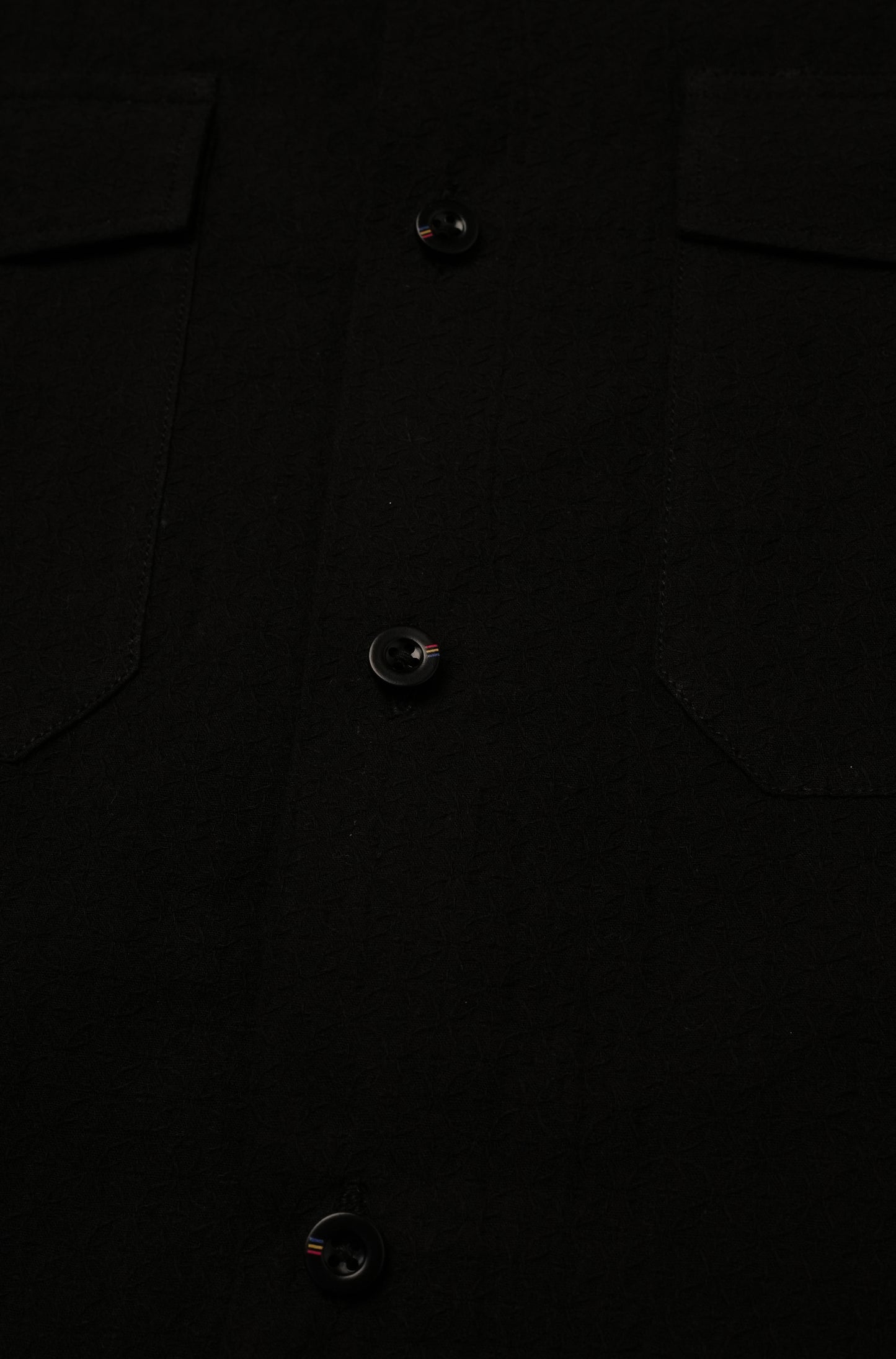 Black Leafy Old Money Half Sleeve Shirt