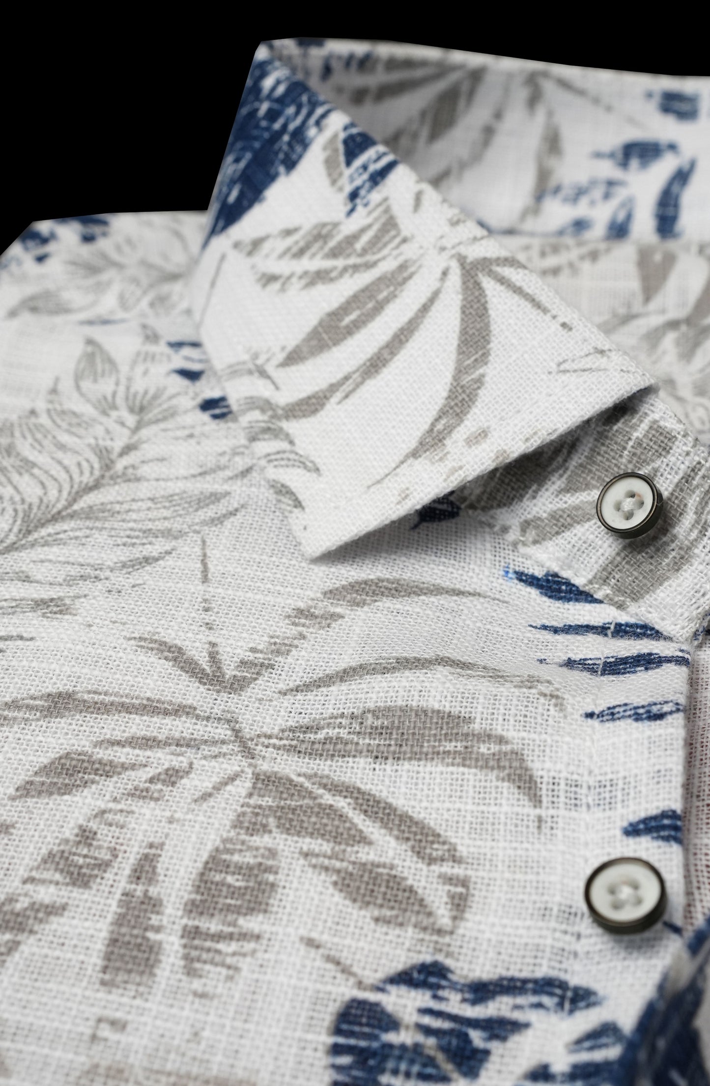 Floral Amber Petal Printed Linen Shirt