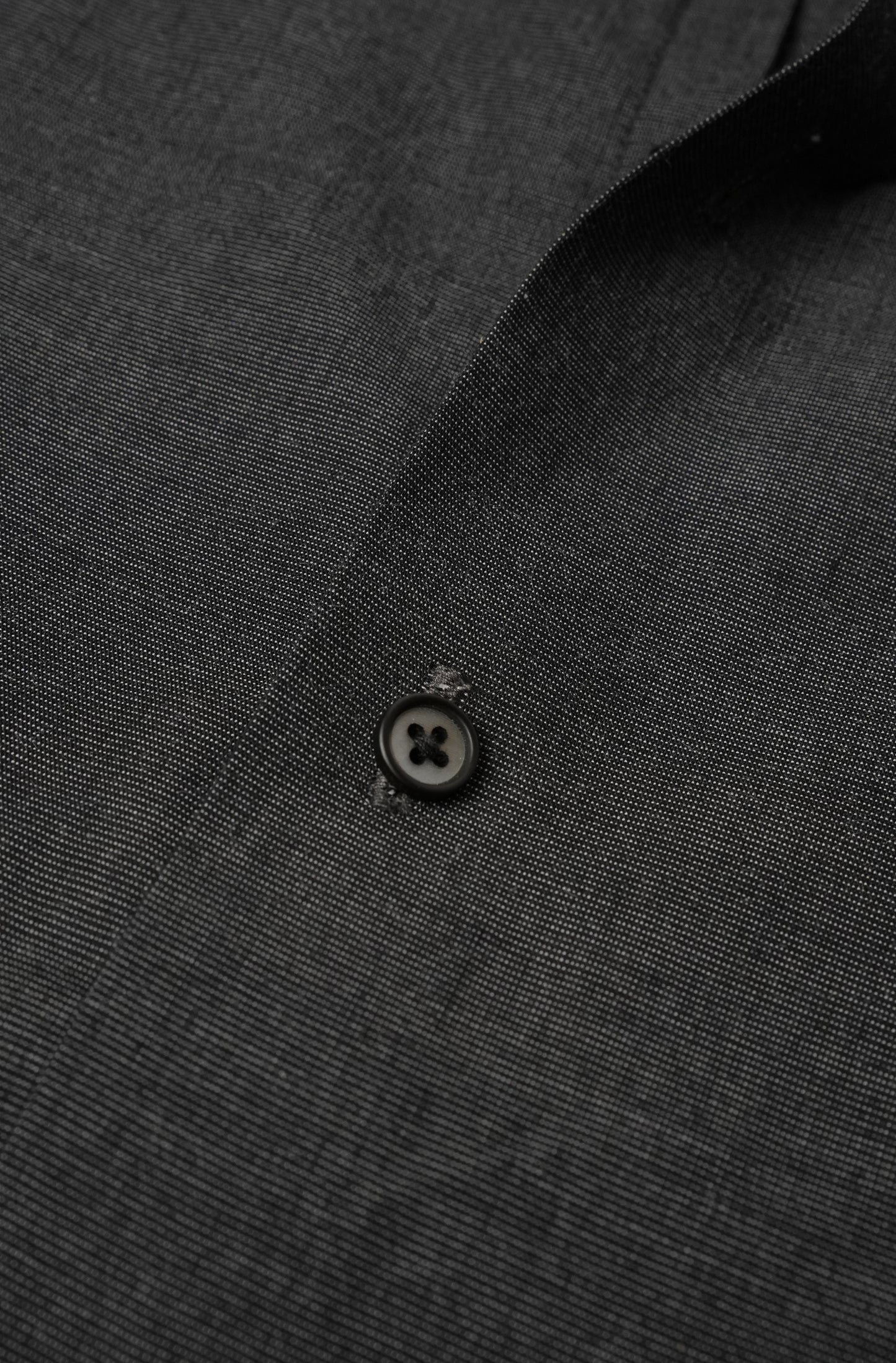 Dark Grey Self Textured Lining Shirt