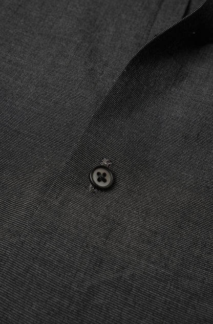 Dark Grey Self Textured Lining Shirt