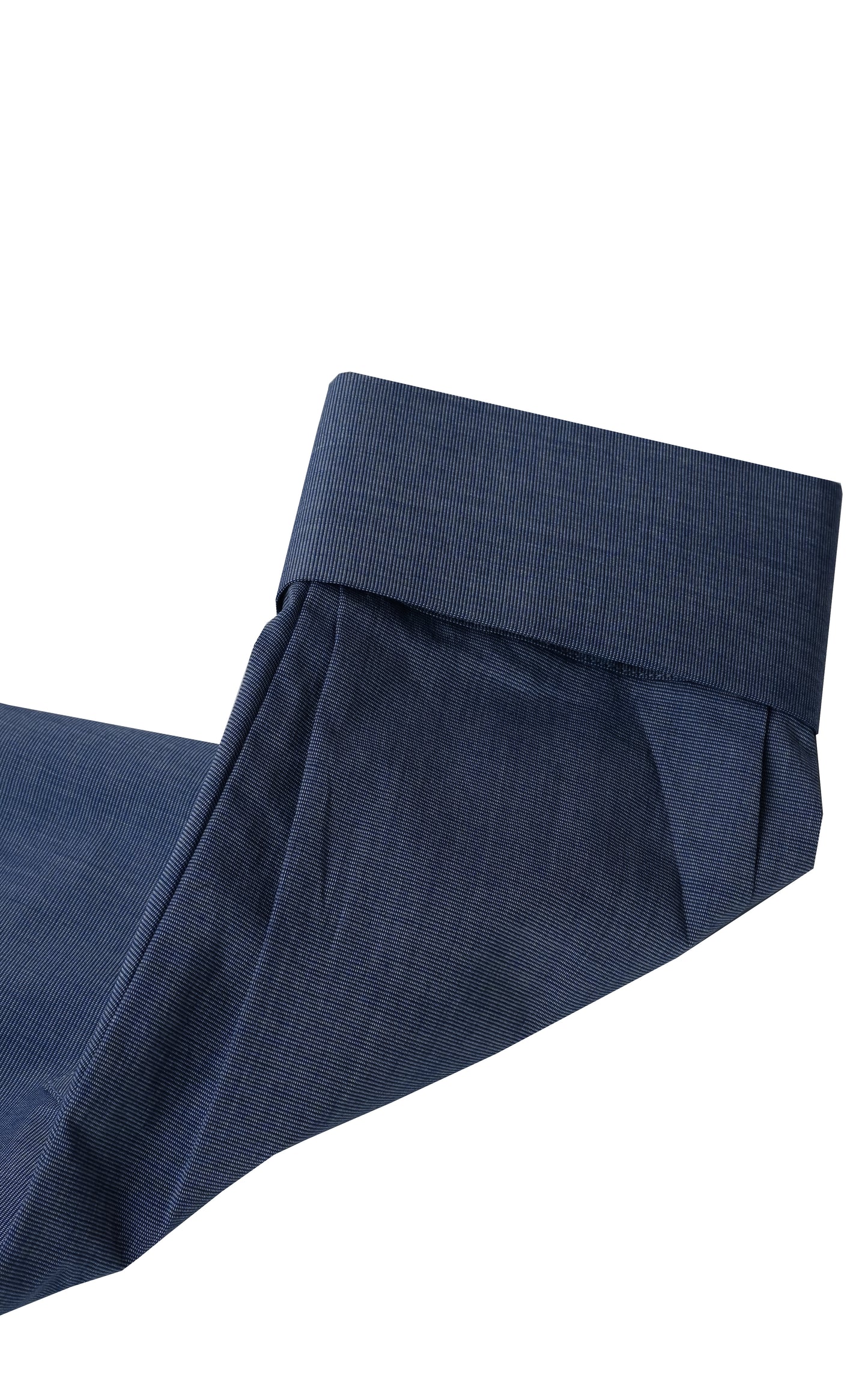 Blue Denim Self Textured Formal Shirt
