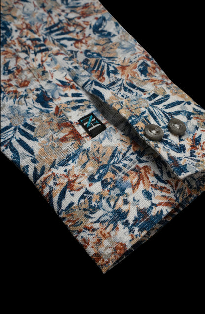 Floral Muse Printed Linen Shirt