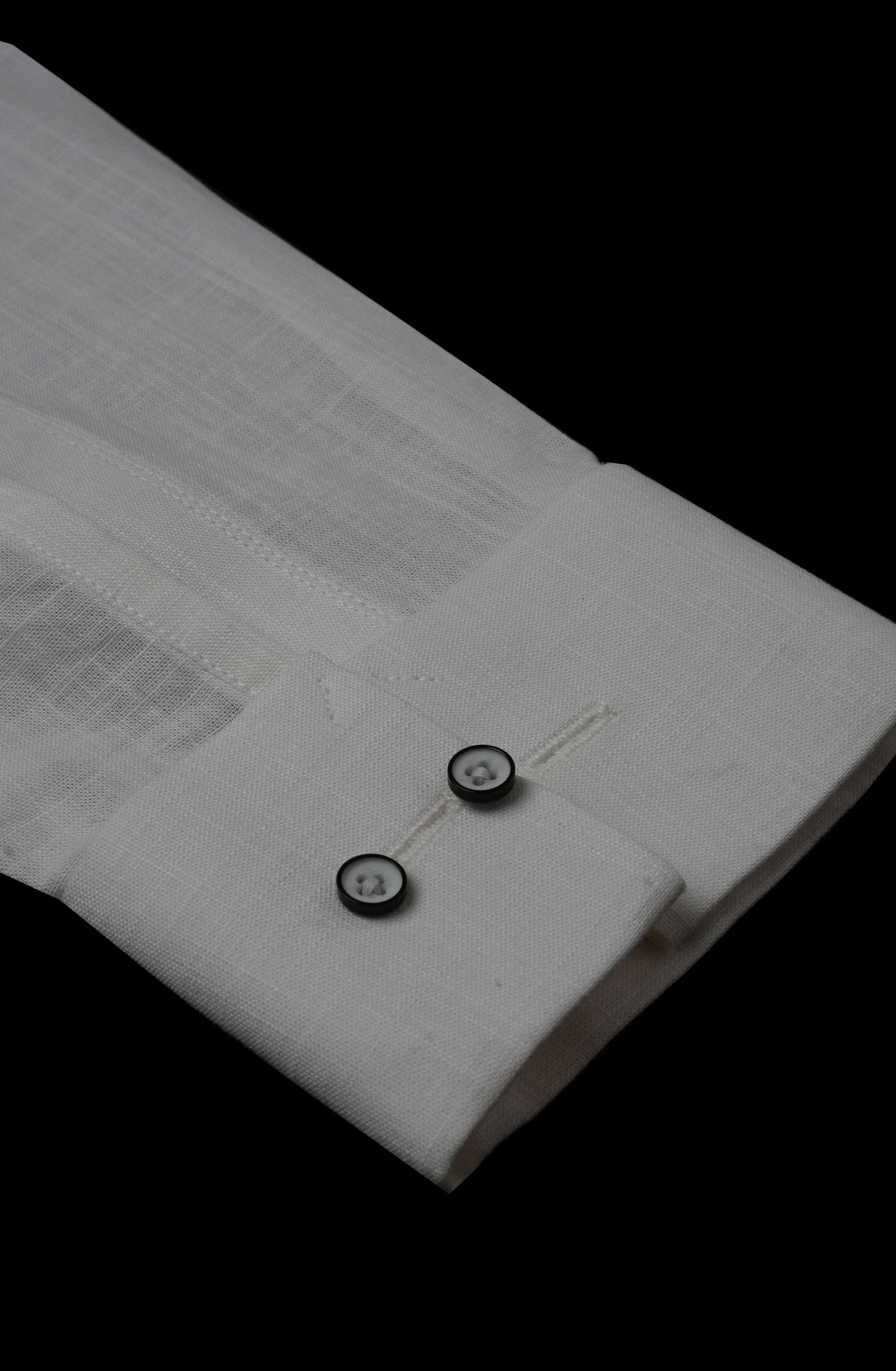 Off White Irish Grandad Linen Shirt