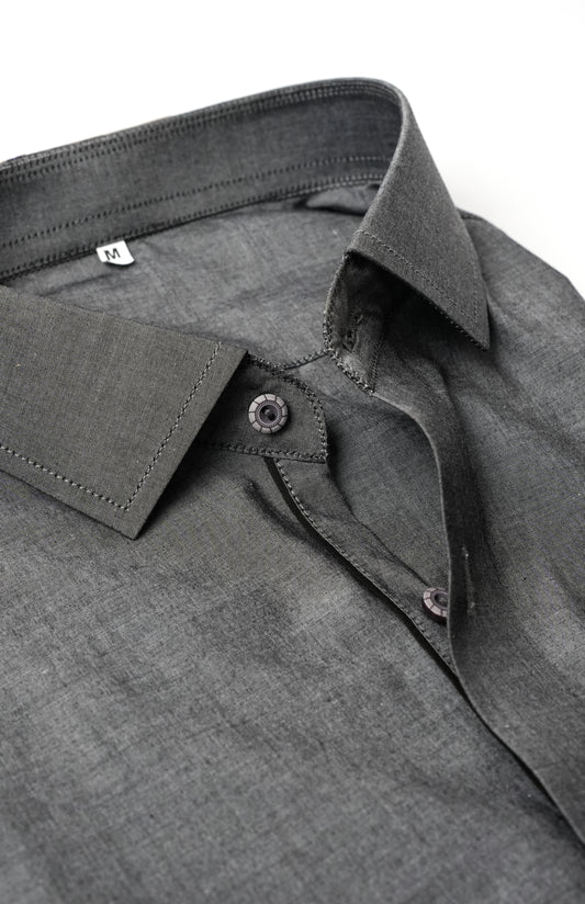 German Classic Grey Contrast Shirt