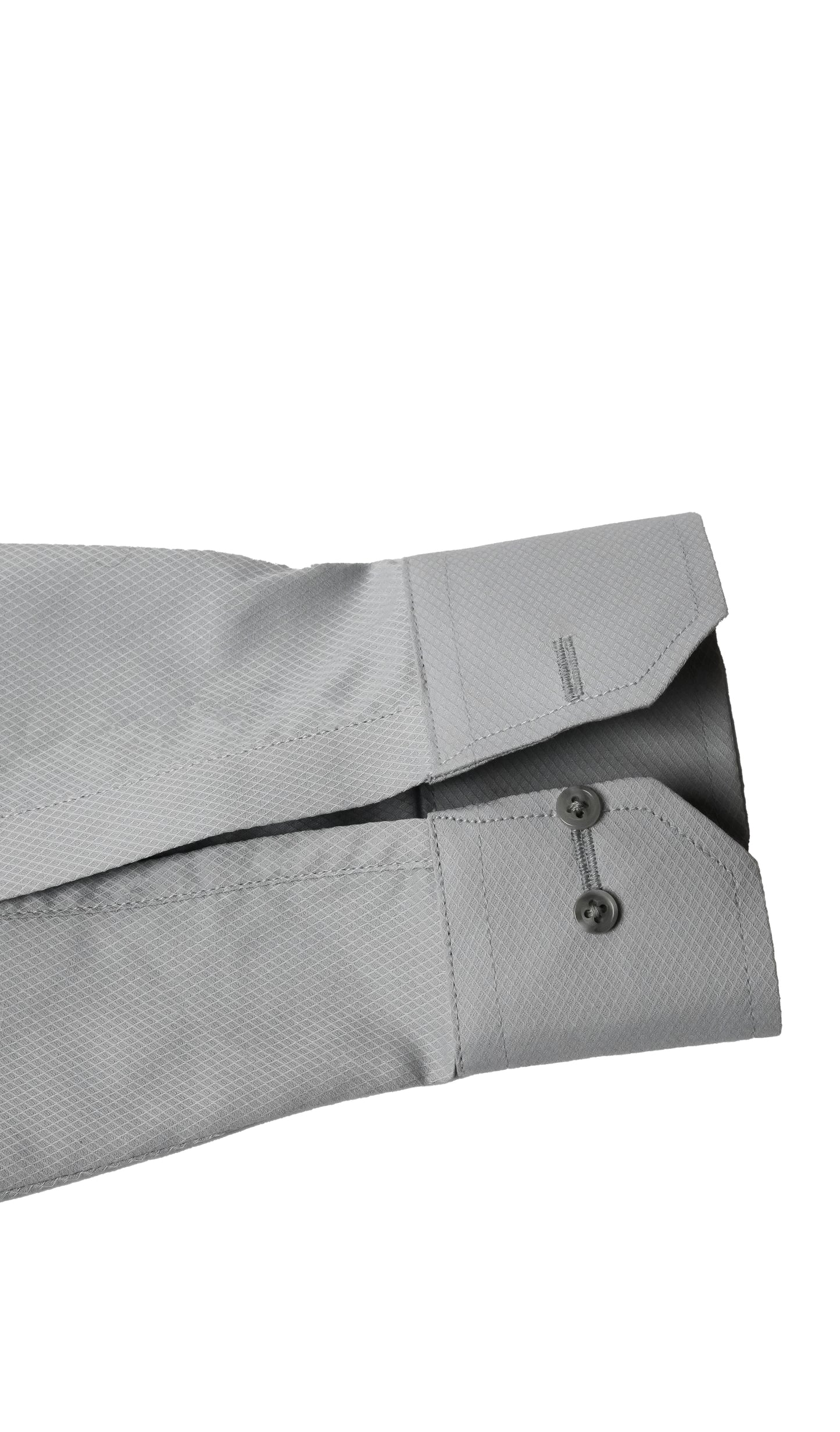 Silver Grey Self Diamond Textured Shirt