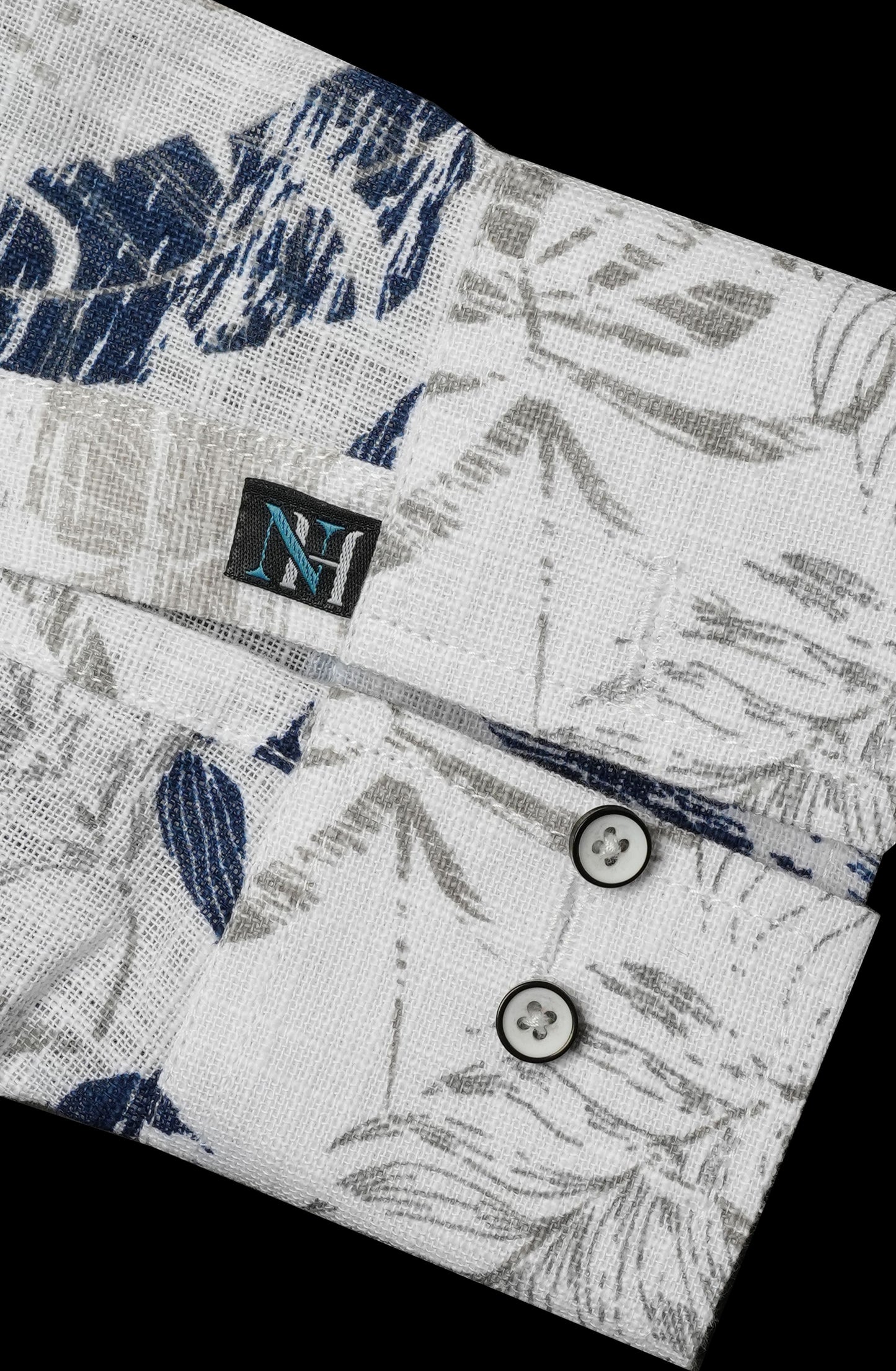 Floral Amber Petal Printed Linen Shirt