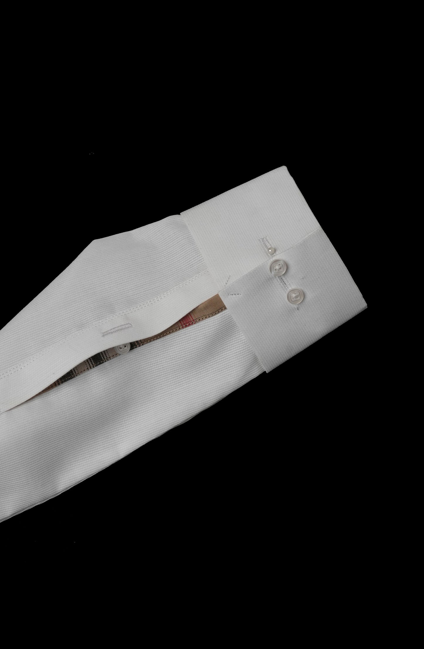 Ivory Refined Burberry Contrast Shirt
