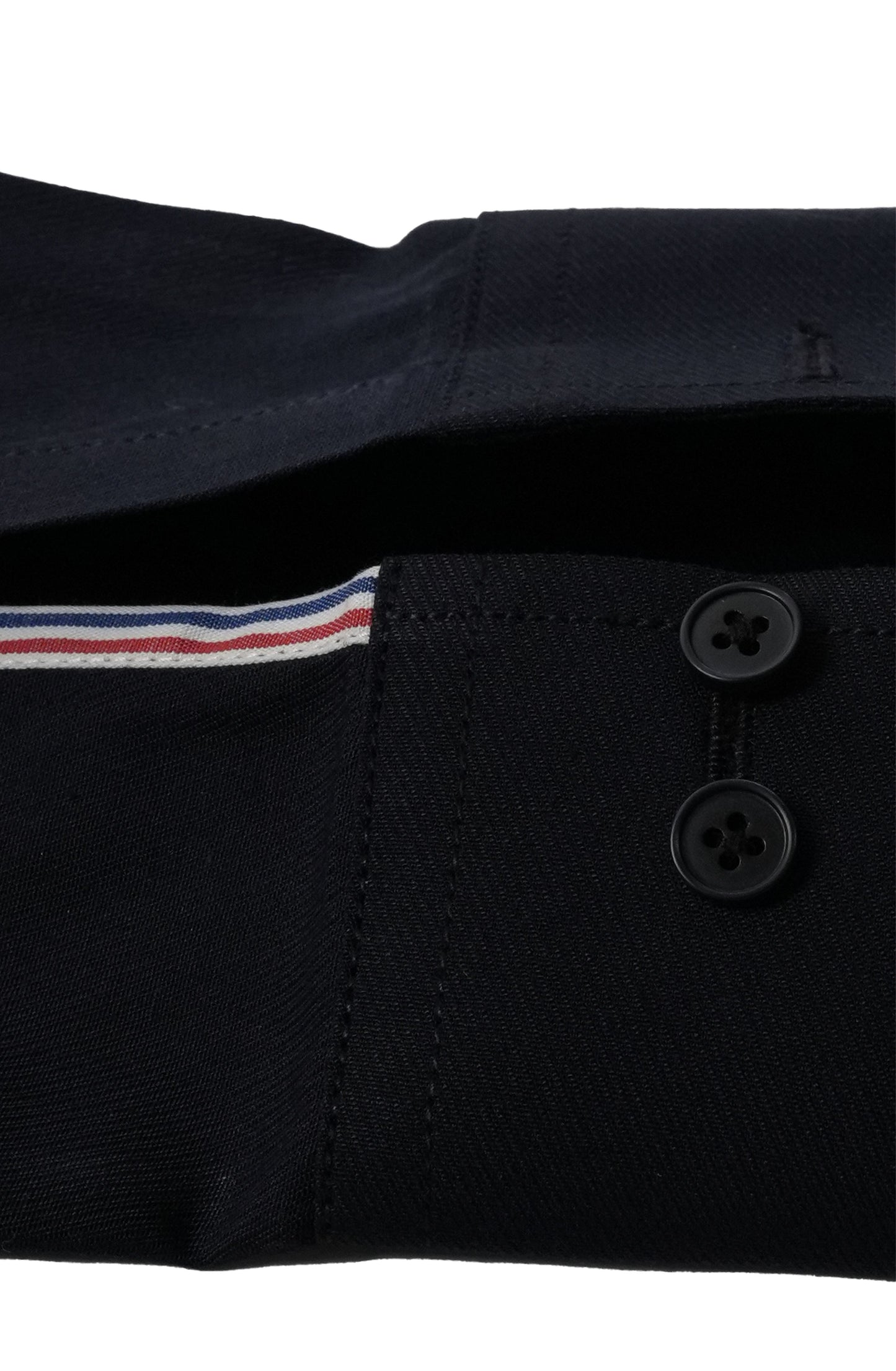 Navy Blue Ribbon Contrast Shirt