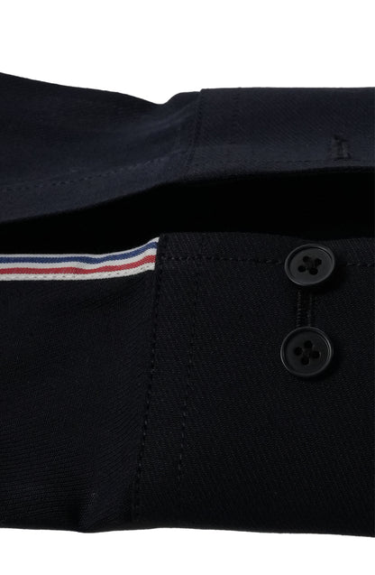 Navy Blue Ribbon Contrast Shirt