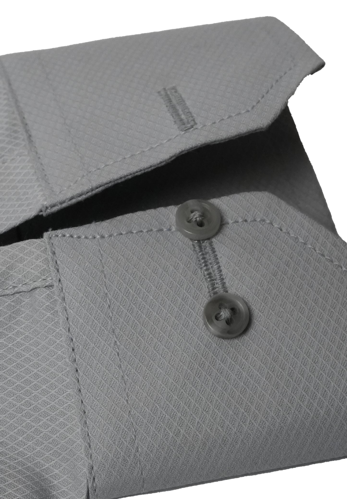 Silver Grey Self Diamond Textured Shirt