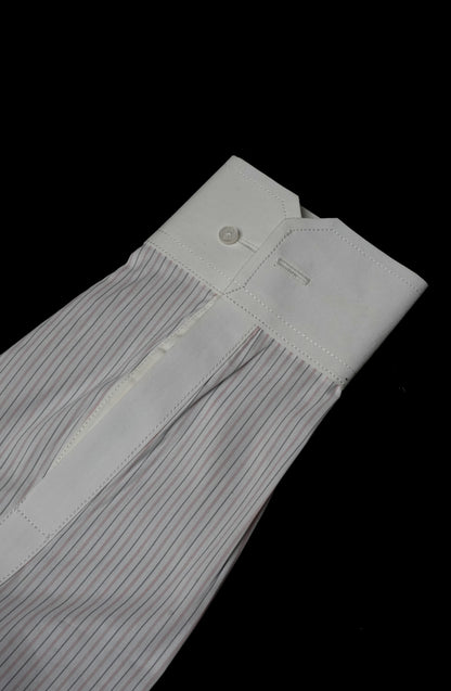 Off White Pink Pinstripe Cotton Shirt