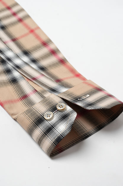 Nelson Beige Burberry Cotton Shirt