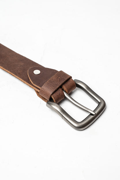 Classic Brown Leather Belt