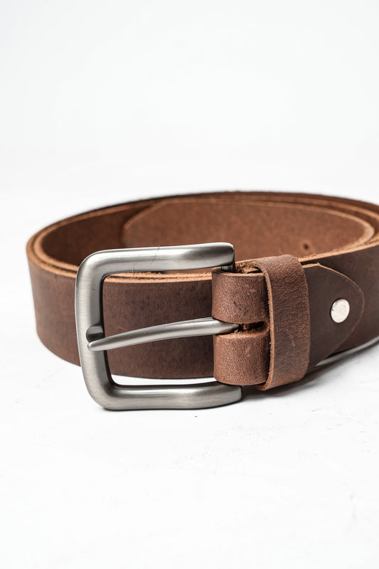 Classic Brown Leather Belt