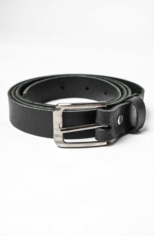Women's Black Leather Belt